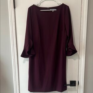 Dark Purple Shift Dress